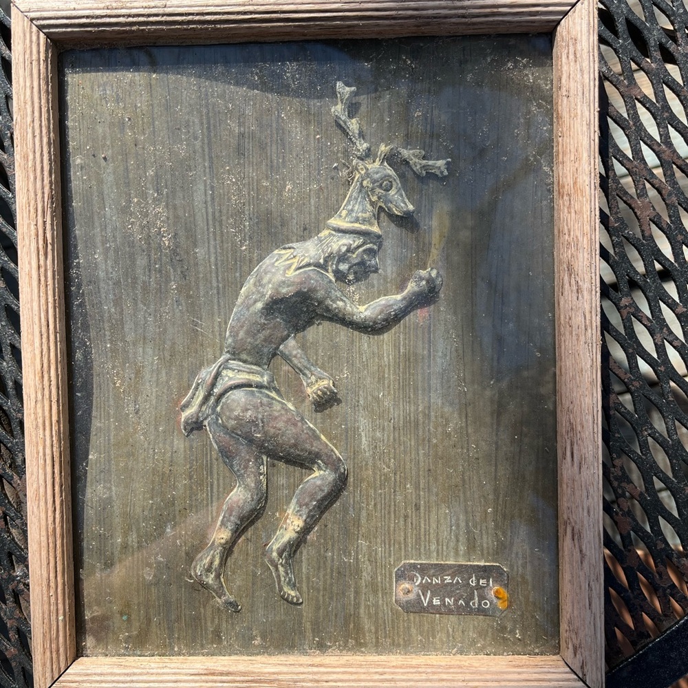 Yaqui Dance of The Deer Copper Wall Plaque